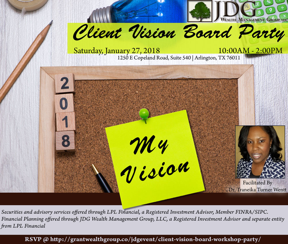 Client Vision Board Workshop Party – JDG Wealth Group